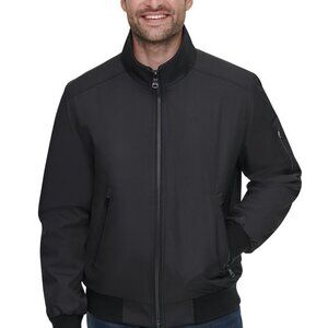 CALVIN KLEIN Men's Ripstop Bomber Jacket - Medium - Black - NWTS